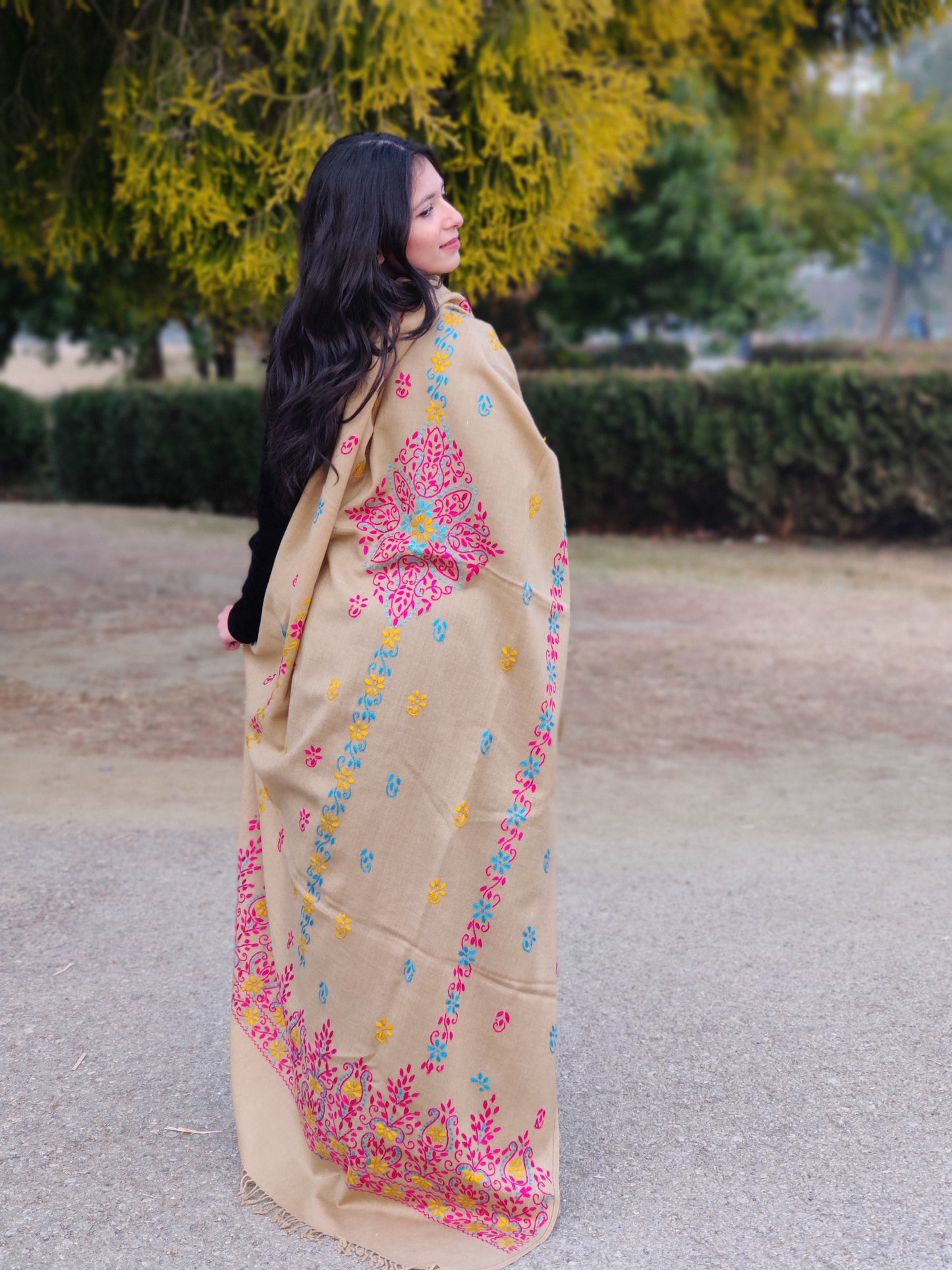 Handmade Embroidery Shawl