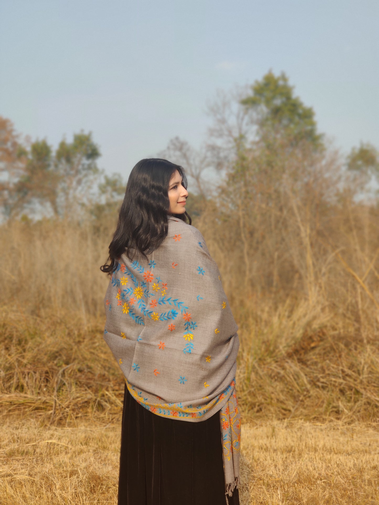 Handmade Embroidery Shawl