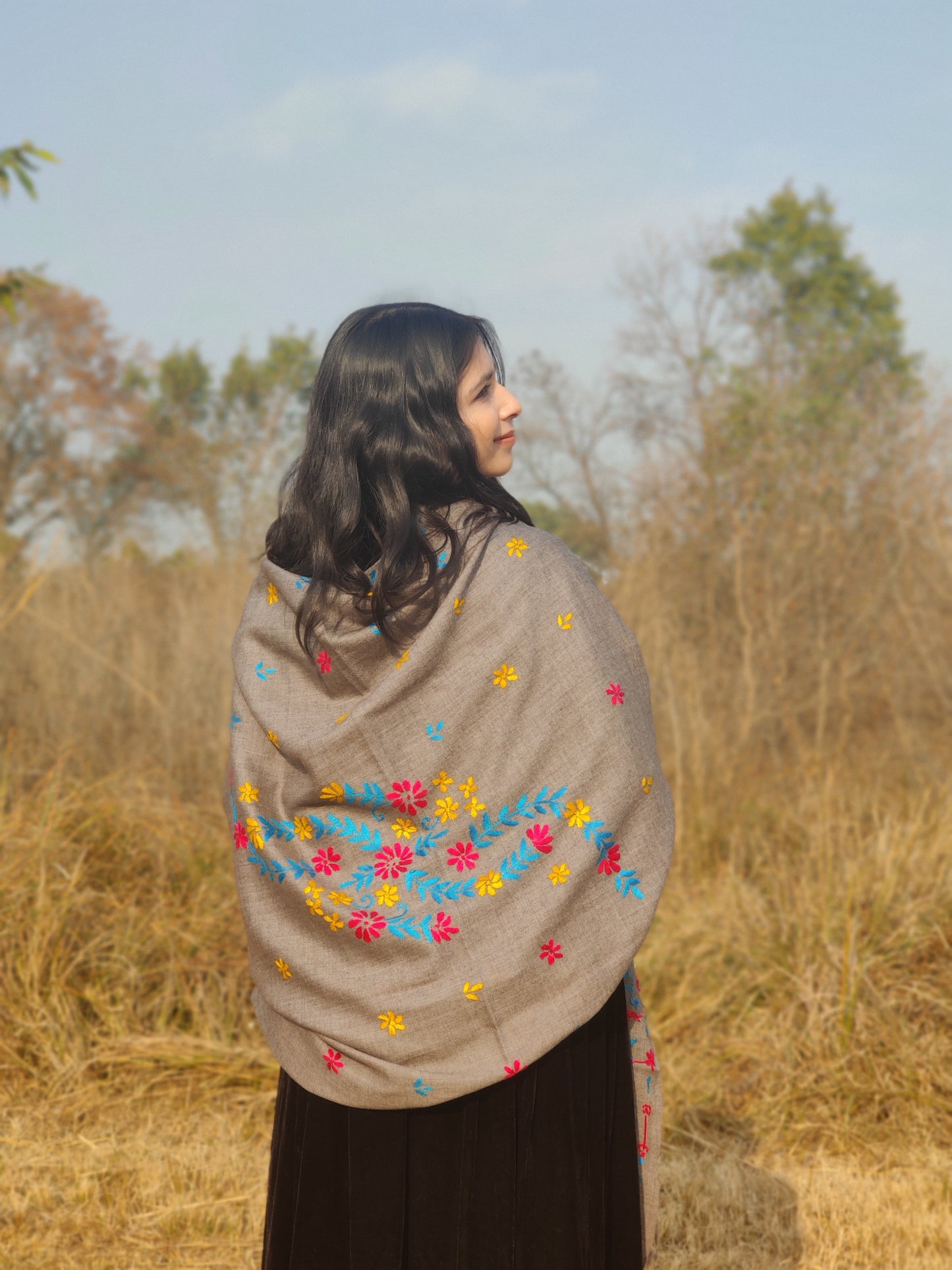 Handmade Embroidery Shawl