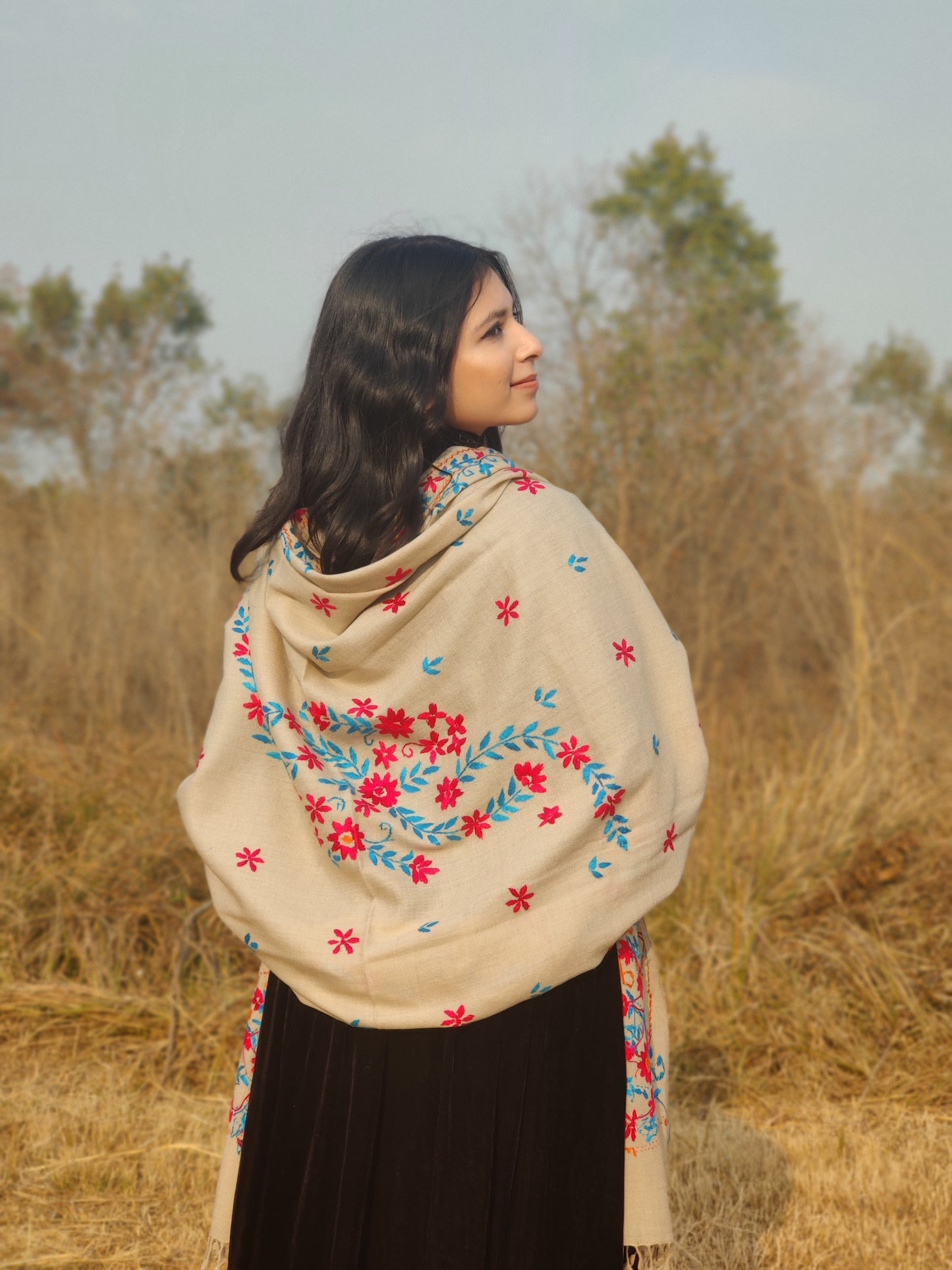 Handmade Embroidery Shawl