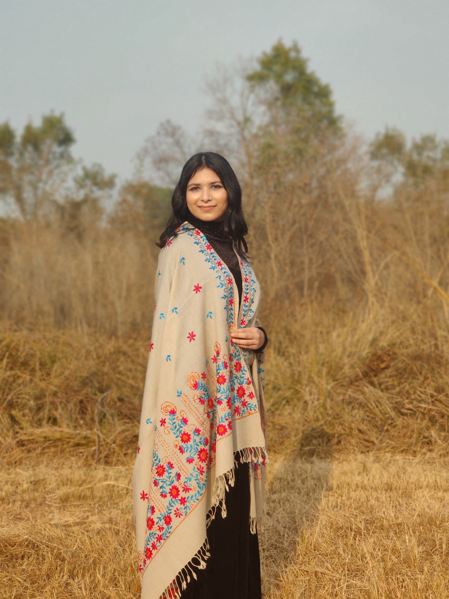 Handmade Embroidery Shawl