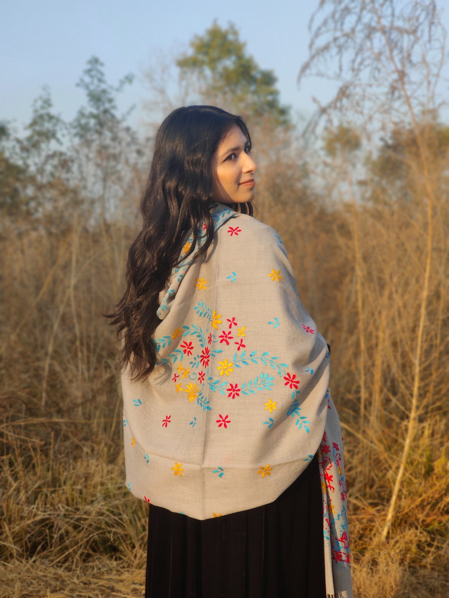 Handmade Embroidery Shawl