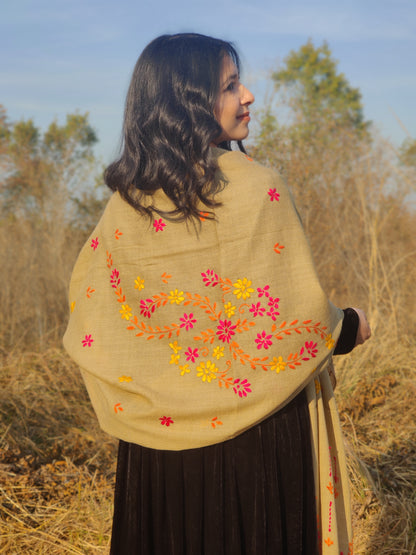 Handmade Embroidery Shawl