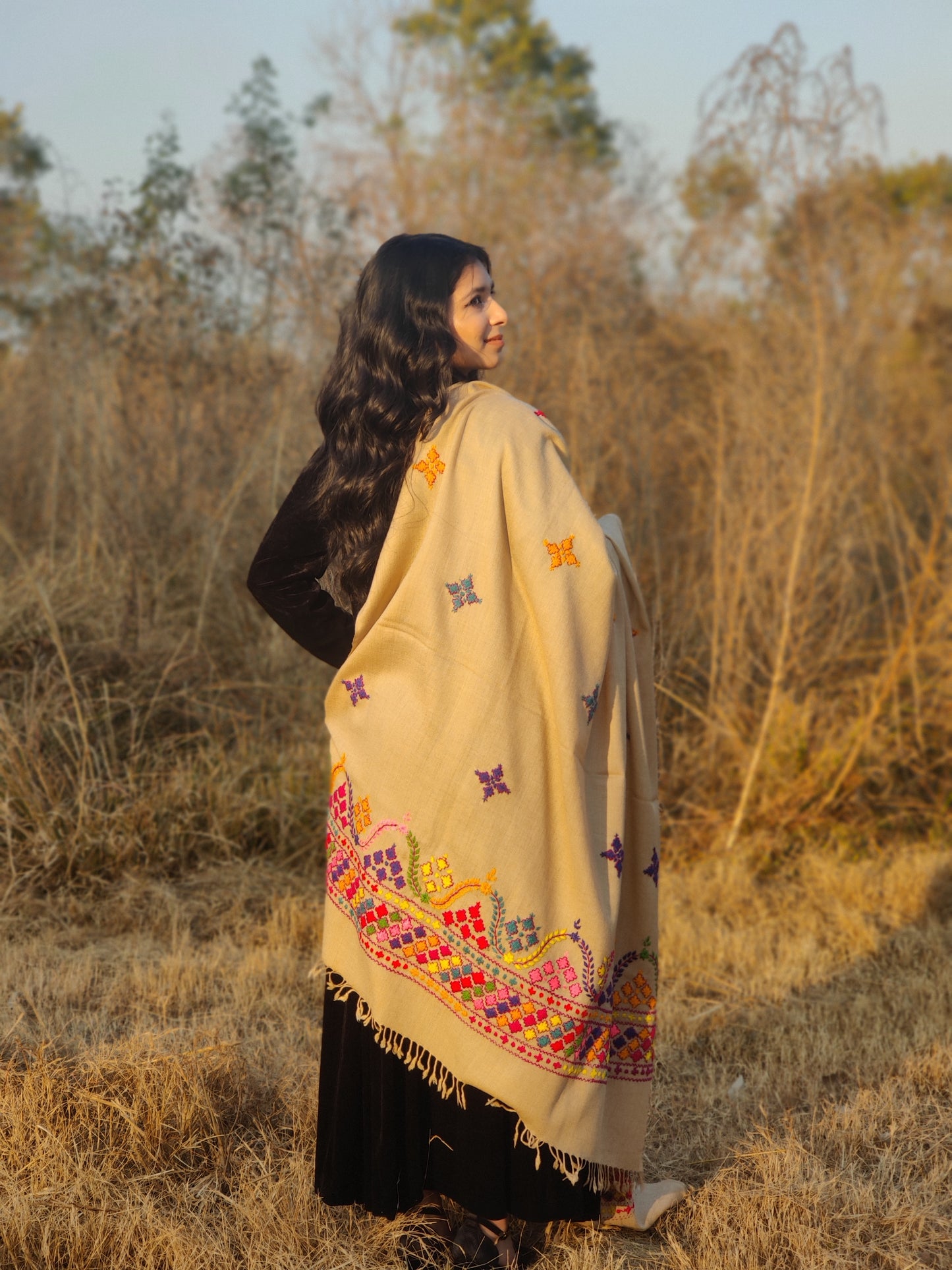 Handmade Embroidery Shawl