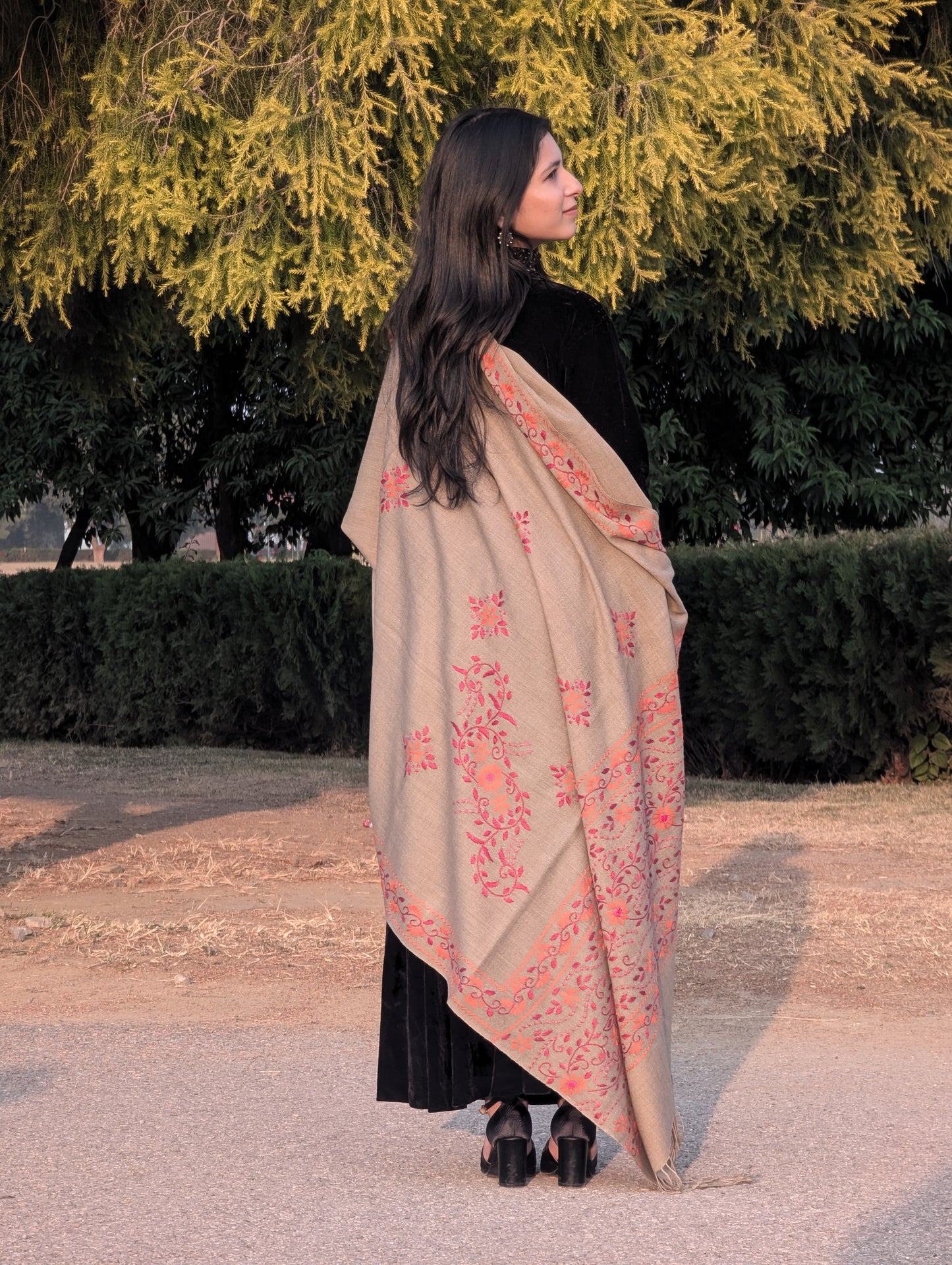 Handmade Embroidery Shawl