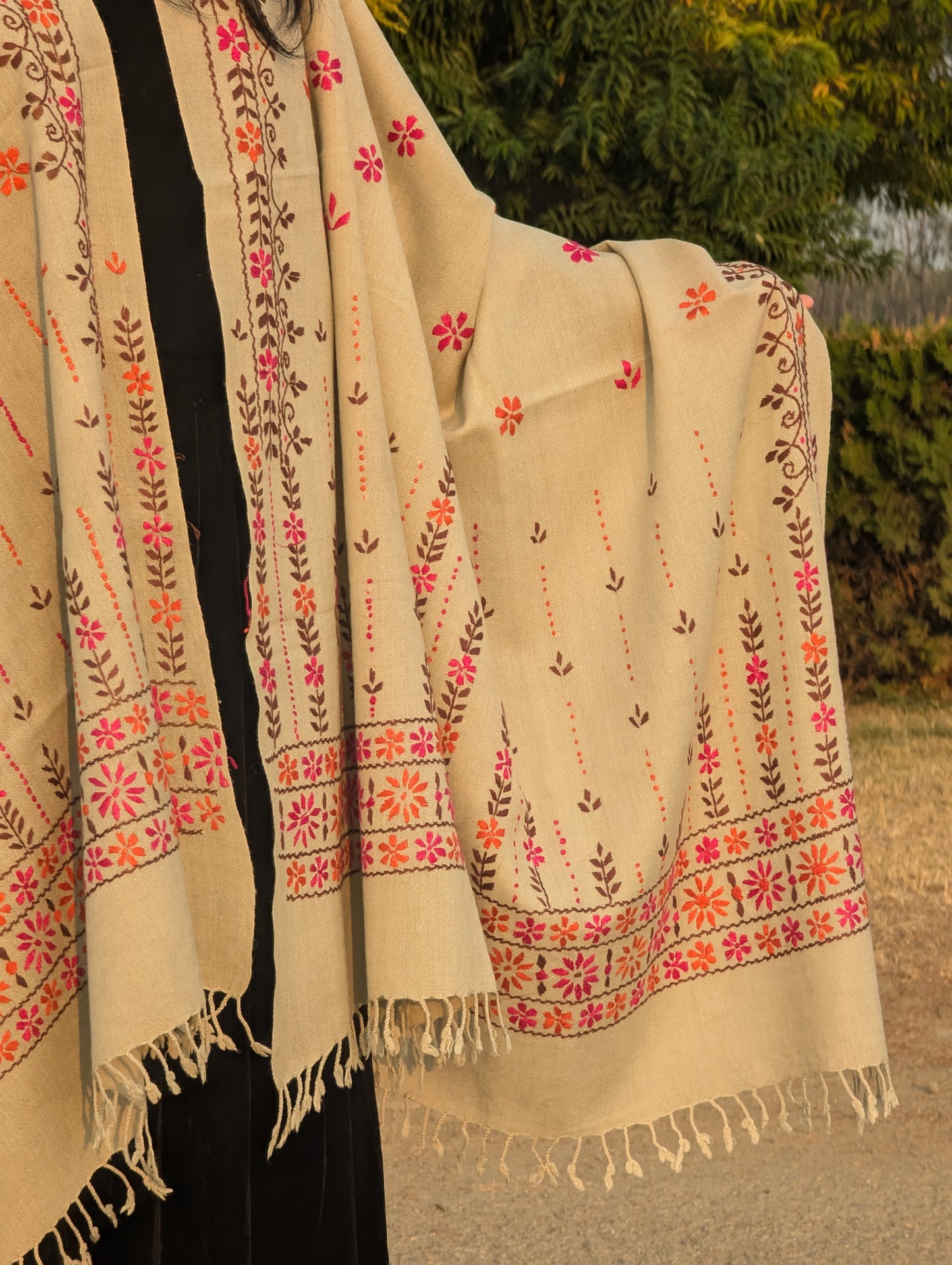 Handmade Embroidery Shawl